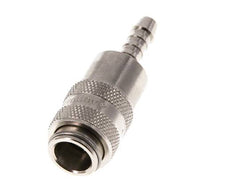 Laiton nickelé Douille de raccord d'air DN 5 Colonne de tuyau 6 mm