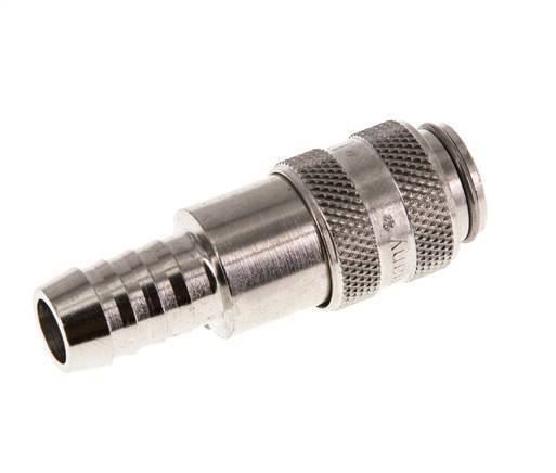 Nickel-plated Brass DN 5 Air Coupling Socket 9 mm Hose Pillar