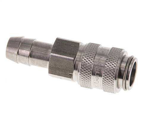 Stainless steel DN 5 Air Coupling Socket 9 mm Hose Pillar