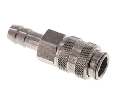 Acier inoxydable DN 5 Coupleur d'air Douille 8 mm Colonne de tuyau Double obturation