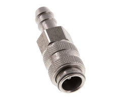 Acier inoxydable DN 5 Coupleur d'air Douille 8 mm Colonne de tuyau Double obturation