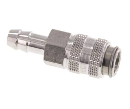 Stainless Steel 316L DN 5 Air Coupling Socket 8 mm Hose Pillar