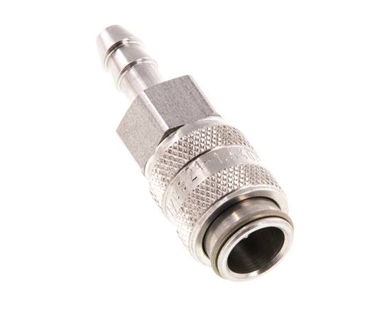 Acier inoxydable 316L DN 5 Raccord d'air Douille 4 mm Colonne de tuyau Double obturation