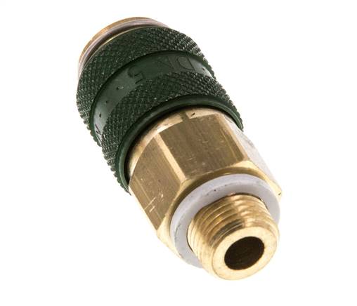 Laiton DN 5 Vert Air Coupling Socket G 1/8 inch Male