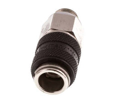 Laiton nickelé DN 5 Noir Air Coupling Socket G 1/8 inch Male