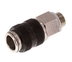 Laiton nickelé DN 5 Noir Air Coupling Socket G 1/8 inch Male