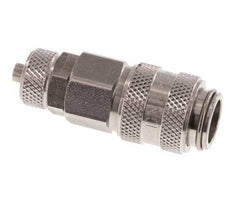 Acier inoxydable DN 5 Coupleur d'air douille 4x6 mm écrou-union