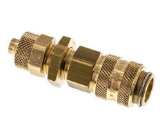 Laiton DN 5 Coupleur d'air douille 6x8 mm écrou union Bulkhead