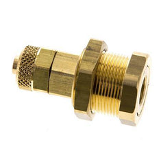 Brass DN 5 Air Coupling Socket 6x8 mm Union Nut Bulkhead Pull-Off