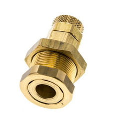 Brass DN 5 Air Coupling Socket 6x8 mm Union Nut Bulkhead Pull-Off