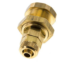Laiton DN 5 Coupleur d'air douille 6x8 mm écrou union Bulkhead Pull-Off