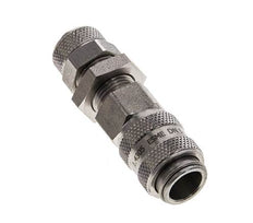 Acier inoxydable Coupleur d'air DN 5 Douille 6x8 mm Écrou-union Cloison