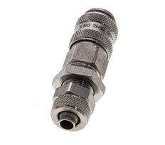 Acier inoxydable Coupleur d'air DN 5 Douille 6x8 mm Écrou-union Cloison
