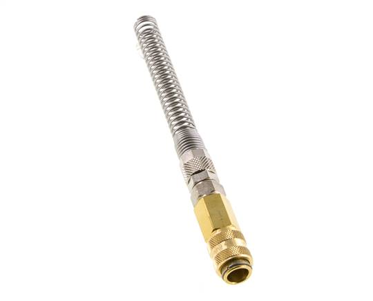 Laiton DN 5 Air Coupling Socket 6x8 mm Union Nut Bend-Protect Rotatable