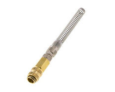Laiton DN 5 Air Coupling Socket 6x8 mm Union Nut Bend-Protect Rotatable