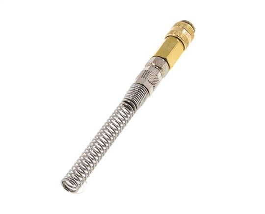 Laiton DN 5 Air Coupling Socket 6x8 mm Union Nut Bend-Protect Rotatable