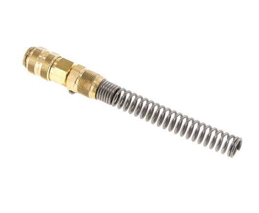 Coupleur d'air DN 5 en laiton Prise femelle 6x8 mm Écrou union Bend-Protect