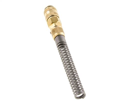 Coupleur d'air DN 5 en laiton Prise femelle 6x8 mm Écrou union Bend-Protect