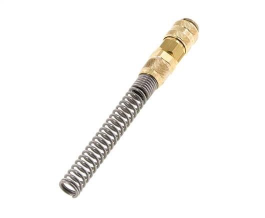 Coupleur d'air DN 5 en laiton Prise femelle 6x8 mm Écrou union Bend-Protect