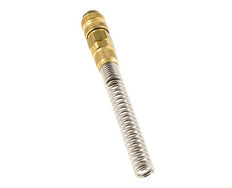 Laiton DN 5 Air Coupling Socket 6x8 mm Union Nut Bend-Protect Double Shut-Off