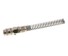 Laiton nickelé Coupleur pneumatique DN 5 Douille 6x8 mm Écrou-raccord Bend-Protect