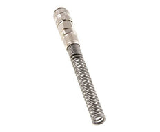 Laiton nickelé Coupleur pneumatique DN 5 Douille 6x8 mm Écrou-raccord Bend-Protect