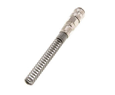 Laiton nickelé Coupleur pneumatique DN 5 Douille 6x8 mm Écrou-raccord Bend-Protect