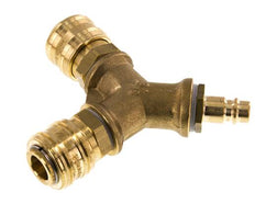 Laiton DN 7.2 (Euro) Coupleur pneumatique 2 voies 038