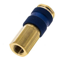 Coupleur d'air en laiton DN 7.2 (Euro) à code bleu Prise femelle G 1/4 pouce femelle