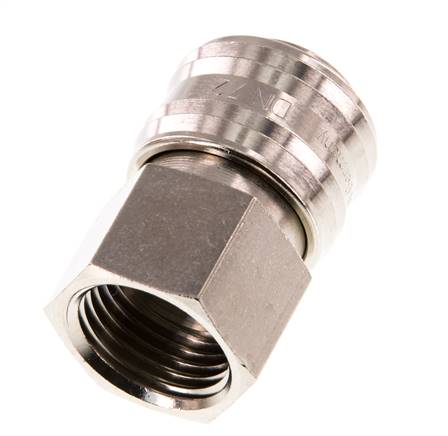 Laiton nickelé DN 7.2 (Euro) Coupleur d'air Douille G 1/4 pouce femelle
