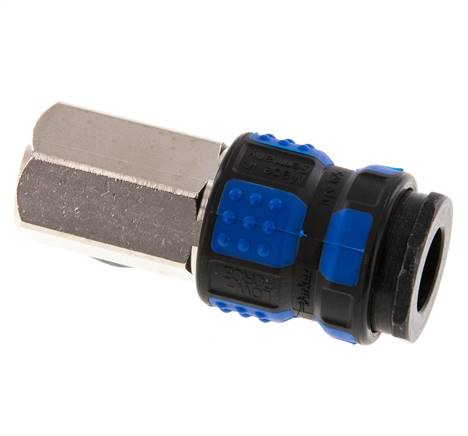 Laiton nickelé Coupleur pneumatique DN 7.8 Douille G 1/4 pouce Femelle