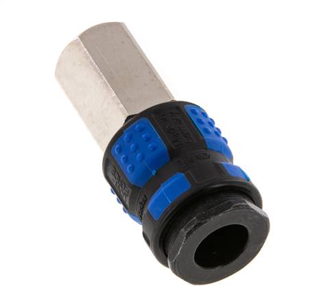 Laiton nickelé Coupleur pneumatique DN 7.8 Douille G 1/4 pouce Femelle