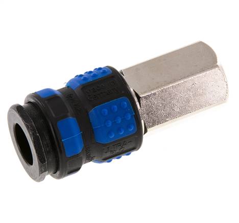 Laiton nickelé Coupleur pneumatique DN 7.8 Douille G 1/4 pouce Femelle