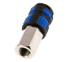 Laiton nickelé Coupleur pneumatique DN 7.8 Douille G 1/4 pouce Femelle