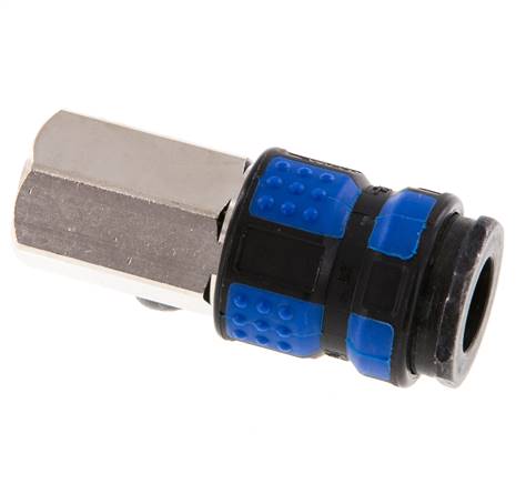 Laiton nickelé Coupleur pneumatique DN 7.8 Douille G 3/8 pouce Femelle