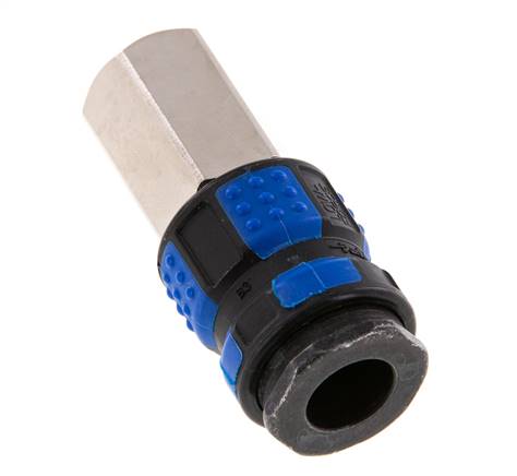 Laiton nickelé Coupleur pneumatique DN 7.8 Douille G 3/8 pouce Femelle