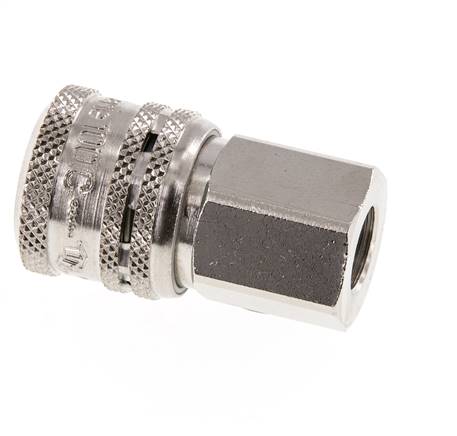 Acier DN 7.2 (Euro) Coupleur aérien de sécurité Douille G 1/4 pouce femelle
