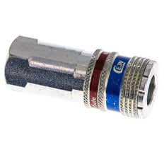 Acier/laiton DN 7.6 (7.2 Euro) Coupleur d'air de sécurité Socket G 1/4 pouce Femelle