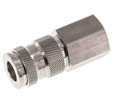 Acier inoxydable 316L DN 7.8 Air Coupling Socket G 1/2 inch Female Double Shut-Off