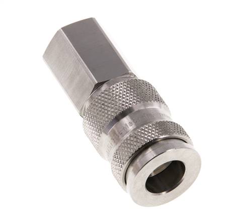 Acier inoxydable 316L DN 7.8 Manchon d'accouplement pour air G 1/4 pouce femelle double obturation