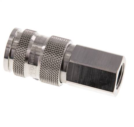 Acier inoxydable 316L DN 7.8 Manchon d'accouplement pour air G 1/4 pouce femelle double obturation
