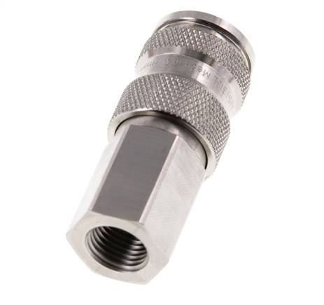 Acier inoxydable 316L DN 7.8 Manchon d'accouplement pour air G 1/4 pouce femelle double obturation