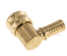 Laiton DN 7.2 (Euro) Manchon d'accouplement d'air 13 mm Pilier de tuyau 90-deg