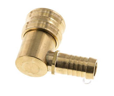 Laiton DN 7.2 (Euro) Manchon d'accouplement d'air 13 mm Pilier de tuyau 90-deg