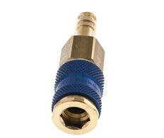 Laiton DN 7.2 (Euro) Douille de couplage d'air à code bleu Pilier de tuyau de 9 mm
