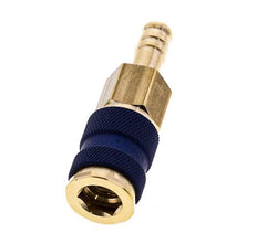 Laiton DN 7.2 (Euro) Douille de couplage d'air à code bleu Pilier de tuyau de 9 mm