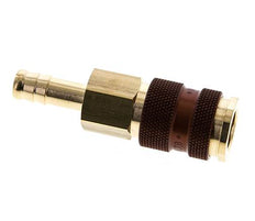Laiton DN 7.2 (Euro) Douille de couplage d'air à code brun Pilier de tuyau de 9 mm