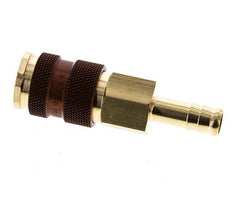 Laiton DN 7.2 (Euro) Douille de couplage d'air à code brun Pilier de tuyau de 9 mm