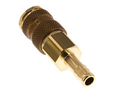 Laiton DN 7.2 (Euro) Douille de couplage d'air à code brun Pilier de tuyau de 9 mm