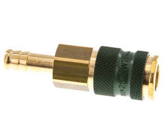 Laiton DN 7.2 (Euro) Douille de couplage d'air à code vert Pilier de tuyau de 9 mm